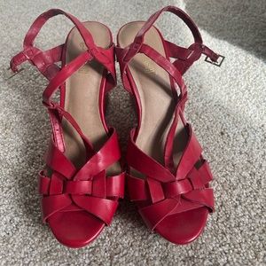 Shoes, Red Brash heels 6-1/2